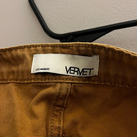 Distressed Mustard Yellow Jeans - Picture 3 of 4